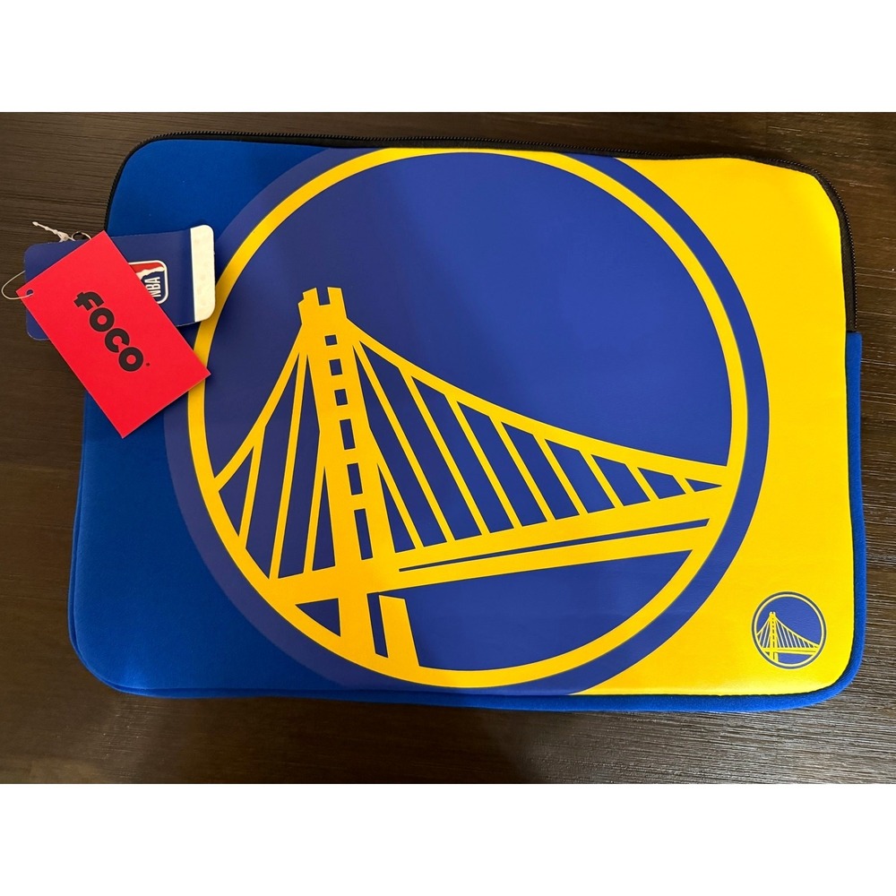 Golden State Warriors Foco Brand Zippered 15 x 11 Laptop Sleeve- NWT
